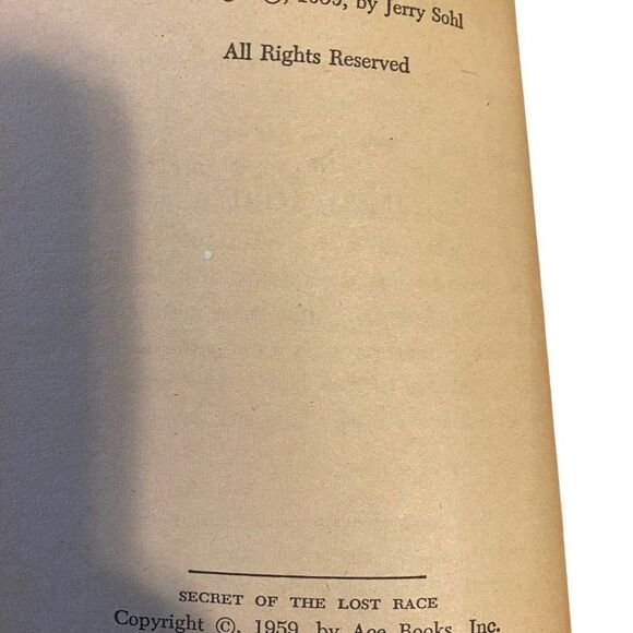 One Against Herculum/Secret of the Lost Race Ace Double Vintage Sci-Fi PB - Picture 9 of 9